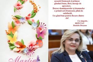Deputat Daniela Otesanu: Le doresc domnisoarelor si doamnelor o primavara frumoasa!