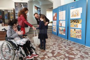 Expoziţia interactivă „Povestea Ştrumfilor”, deschisă, ieri, la Observator, de ...