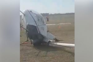 Elicopter prabusit, la Strejnic. Un procuror este la faţa locului