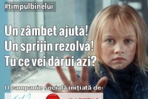Împreună facem #TimpulBinelui! Fundaţia Nadia Comăneci împreună cu Evenimentul zilei şi revista Capital iniţiază campania socială #TimpulBinelui