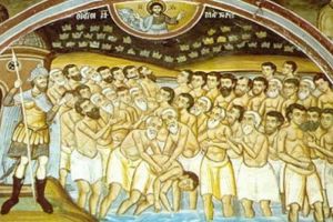 Sâmbătă, mare sărbătoare creştină: Sfinţii 40 de Mucenici care au pătimit în localitatea Sevastia din Armenia