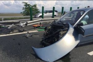 Accident în lanţ pe autostradă. Trafic îngreunat pe A1, la ieşirea din Bucureşti