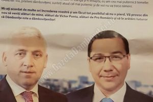 Mii de materiale cu iz electoral, împărţite de Pro România, în Dâmboviţa