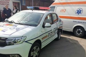 Poliţist rănit în misiune, la Constanţa. Maşină de poliţie lovită de un autobuz 