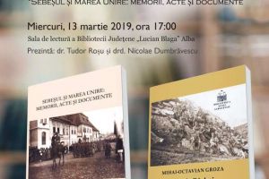 MIERCURI: Dublă lansare de carte la Biblioteca Judeţeană ”Lucian Blaga”. Două cărţi cu subiect istoric semnate de istoricul Mihai Octavian Groza
