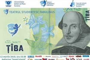 Spectacolul „Ţîba”, cu trupa „Fabulinus”, marţi, la USV