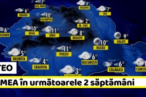 Meteo: Cum va fi VREMEA până pe 24 martie. Cald, dar ploile vor fi mai prezente