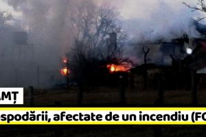 NEAMȚ: Două gospodării, afectate de un incendiu (FOTO)