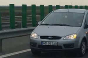 Autoturism din Hunedoara, pe contrasens pe autostradă