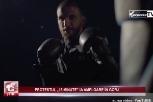 PROTESTUL „15 MINUTE” IA AMPLOARE ÎN GORJ