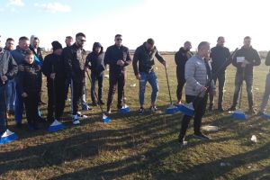 Campania #şîeu, la Timişoara. Tineri au simulat începerea construcţiei autostrăzii spre Belgrad