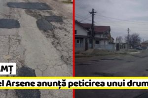 NEAMȚ: Ionel Arsene anunţă peticirea unui drum judeţean (FOTO)