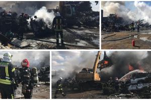 Incendiu puternic la un depozit din Calea Șagului