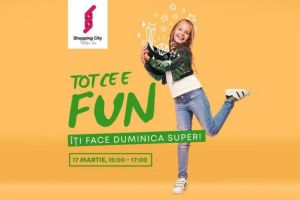 Distracţie pentru copii, la mall-ul din Târgu-Jiu