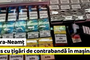 NEAMȚ: Prins cu ţigări de contrabandă în maşină