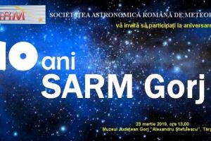 Astroclubul SARM Gorj, zece ani de existenţă: Organizatorii promit o sesiune de observaţii astronomice, dar şi expoziţii