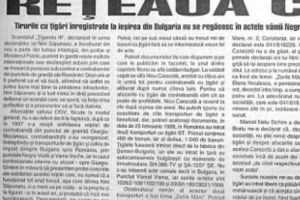Documentele vameşiilor bulgari au scos la iveală REŢEAUA CARACOTĂ