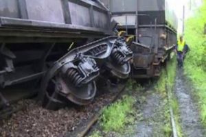 Tren deraiat în judeţul Hunedoara