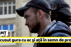 NEAMȚ: Și-a cusut gura cu ac şi aţă în semn de protest