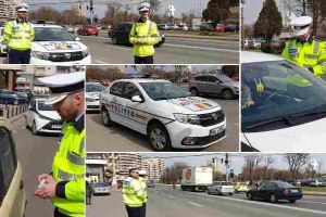 FOTO, VIDEO: Acţiune a poliţiştilor din Alba Iulia pentru verificarea şi impunerea folosirii centurii de siguranţă şi a dispozitivelor de fixare omologate