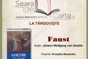 ASTAZI: La Seara de Carte se discută de Faust de JW Goethe
