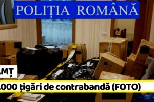 NEAMȚ: Percheziţii, 14.000 de pachete cu ţigări confiscate şi 2 persoane reţinute (FOTO)