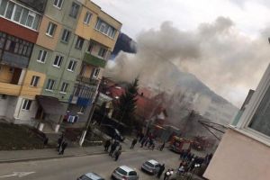 Incendiu la Zărneşti