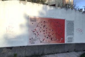 Monument vandalizat în Piteşti