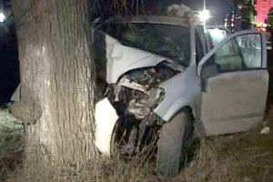 A intrat cu maşina într-un pom în Sibiu – Șoferul, beat şi fără permis