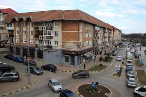 Traficul rutier pe străzile Sucevei, blocat în timpul protestului „România vrea autostrăzi”