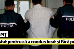 NEAMȚ: Arestat preventiv pentru că a condus beat şi fără permis
