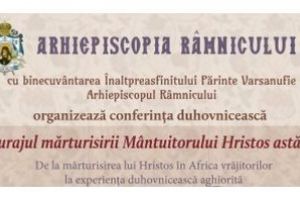 CONFERINȚĂ DUHOVNICEASCĂ SUSȚINUTĂ DE PREACUVIOSUL SCHIMONAH DAMASCHIN GRIGORIATUL DE LA SFÂNTUL MUNTE ATHOS. INTRAREA ESTE LIBERĂ