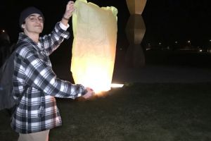 Brâncuşi, comemorat  cu lampioane la Coloana Infinitului