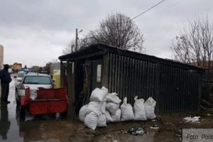 Amendat cu 800 de lei, după ce a fost prins în timp ce arunca moloz lângă o ghenă