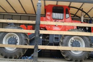 Utilaj forestier suspect a fi sustras, depistat in P.T.F. Negru Voda, judetul Constanta. Ce au constatat politistii de frontiera (galerie foto)