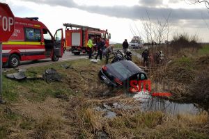 FOTO/VIDEO. Ce spune Poliţia despre accidentul grav de la Medieş. Patru persoane au fost rănite