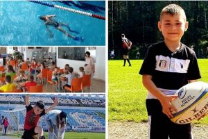 Rugby in familie: Robert Andrei Diaconescu, seful arbitrilor, i-a transmis balonul oval fiului sau. Andrei Cristian e polisportiv! (galerie foto)