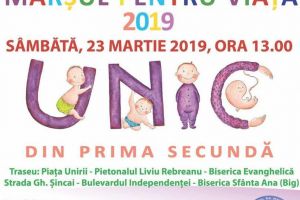 Marşul pentru viaţă, sâmbătă 23 martie la Bistriţa