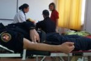 Activitate de donare de sânge cu prilejul Zilei Jandarmeriei Române