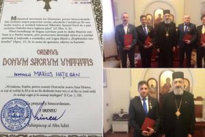 FOTO: Vicepreşedinţii CJ Alba şi viceprimarii municipiului Alba Iulia, decoraţi de ÎPS Irineu cu Ordinul Donum Sacrum Unitatis
