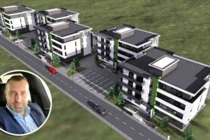 FOTO: Un om de afaceri ridică un ansamblu rezidenţial în zona Alba Mall din Alba Iulia