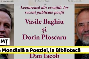 NEAMȚ: Ziua Mondială a Poeziei, celebrată la Biblioteca Judeţeană