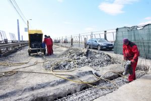 Lucrarile de reabilitare la Pasajul Cumpenei, in plina desfasurare