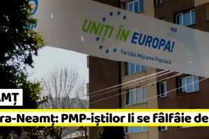 NEAMȚ: Ruşine! PMP primul partid care încalcă legea la Piatra-Neamţ (FOTO)