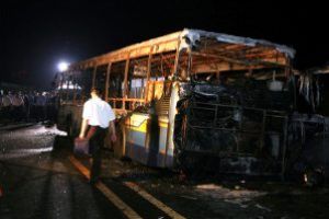 China: 26 de morti in incendiul unui autocar