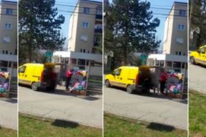 VIDEO ȘTIREA TA: Pe strada Ansberg din Alba Iulia, gunoiul este adus cu dubiţa