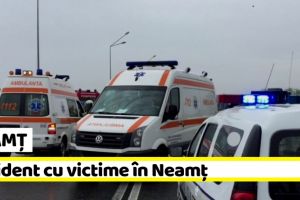 NEAMȚ: Accident cu victime după un impact între două autoturisme