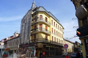 Casa Kolozsváry a fost parţial dezvelită în urma lucrărilor de reabilitare