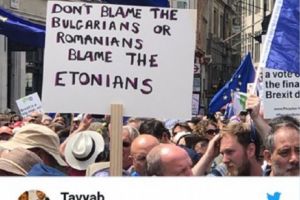 Miting uriaş la Londra. Va fi sau nu va fi Brexit.  „Nu daţi vina pe bulgari sau pe români”