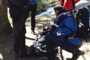 Adolescent accidentat în Piatra Craiului, salvat de jandarmi (Foto)